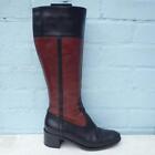 Hobbs Leather Boots UK 5.5 Euro 38.5 Womens Black & Brown Boots Pre-loved