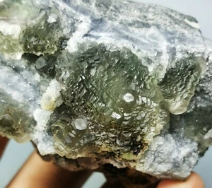 WOW!!! Rare Transparent Green Cube Fluorite Crystal Mineral Specimen/China - Picture 1 of 12