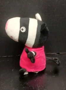 Vintage 2003 Zoe Zebra 7" Plush ABD UK Ltd Peppa Pig Friend  - Picture 1 of 6