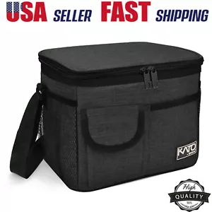Bolsa de almuerzo aislada enfriador de caja para hombre y mujer Oxford resistente - Imagen 1 de 8