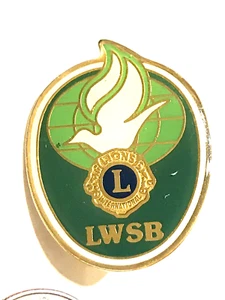 Vintage Lions Club INTERNATIONAL World Services Blind LWSB Pin Pinback - Picture 1 of 2