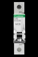 Crabtree Starbreaker Miniature RCBO C06 6 A amp 30 mA TYPE A 61/CM0630