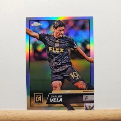 2023 Topps Chrome MLS Soccer Carlos Vela base Refractor card # 69 - Image 1 of 2
