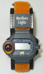 Marlboro Lights Stop Watch Wristband w/ Compass Sport Strap *Untested As Is Read - Picture 1 of 9