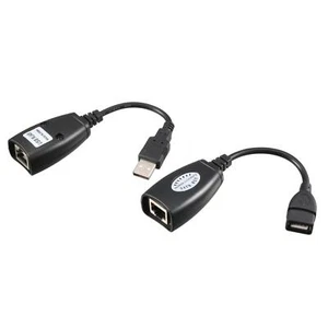 20cm USB Male Female to RJ45 Ethernet Network Connector Adaptor - Picture 1 of 4