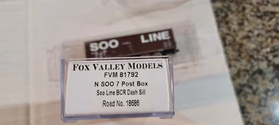 Fox Valley 81792 N Scale 50' Box Car 7 Post BCR Dash Sill Soo Line 18686 - Image 1 of 3