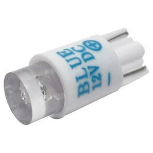 Lampadina LED blu 12v 10mm T10 base cuneo per pulsanti arcade - MAME, JAMMA - Foto 1 di 1