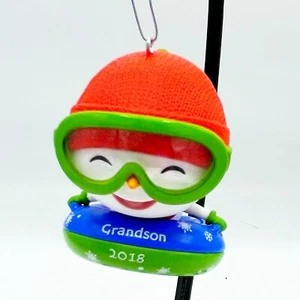 Enkel 2018 Hallmark Ornament Schneemann Schlitten - Bild 1 von 4