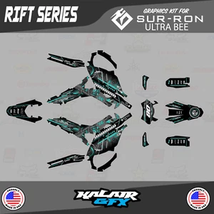 Graphics Kit for Sur-Ron Ultra Bee All Years Rift Series - Teal - Bild 1 von 6