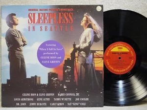 Sleepless in Seattle O.S.T 1993 LP Picture W/Insert EX+ ~ NM- Celine Dion - Picture 1 of 4