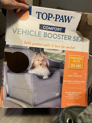 TOP PAW 宠物 Vechile 加高座椅衬垫舒适狗 30 磅  — 第 1/4 张图片