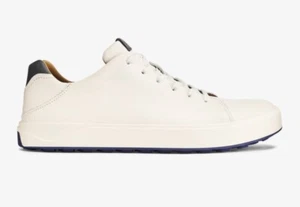 $160 New In Box | Men’s Olukai Wai‘alae White Spikeless Leather Golf Shoes Sz 11 - Picture 1 of 14