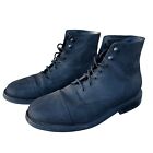 Thursday Boot Company Captain Men’s 9.5 Matte Black Leather Lace-Up Boots