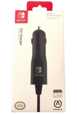 Nintendo SWITCH PowerA Car Charger (5V/3A) USB-C High Speed Charging NEW/NIB - Image 1 of 2