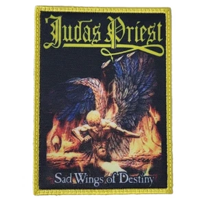 JUDAS PRIEST Sad Wings Of Destiny SMALL PATCH Printed Band Logo - Picture 1 of 6