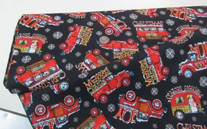 Timeless Treasures quilt-craft fabric X-MAS TRUCK & SNOWMEN 10 yds (cd-2838)Bolt - Picture 1 of 1