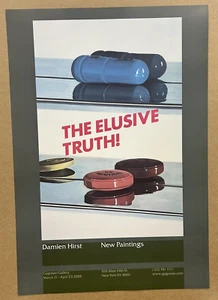 Damien Hirst Original Exhibition Poster The Elusive Truth 2005 @ Gagosian Galler - Picture 1 of 8
