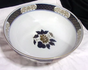 Vintage Large Gold Imari Hand Painted Porcelain 12" W x 5" H Bowl ~ Japan - Picture 1 of 17