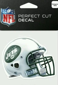 Calcomanía de coche/ventana corte perfecto con logotipo de casco New York Jets 4x4 ver descripción  - Imagen 1 de 1