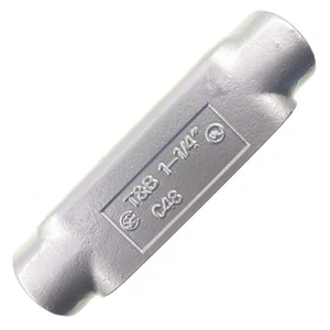 THOMAS & BETTS C448 CAST-IRON RIGID CONDUIT BODY, TYPE C, FORM-8, 1-1/4-INCH - Picture 1 of 3