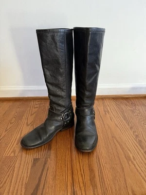Botas Frye para Mujer Arnés Kellie Hebilla Negra Talla 7 Usadas Foto 1 de 4