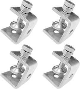 Stainless Steel C Clamps Mini 16-30Mm for Mounting, Heavy Duty 4pcs - Picture 1 of 6