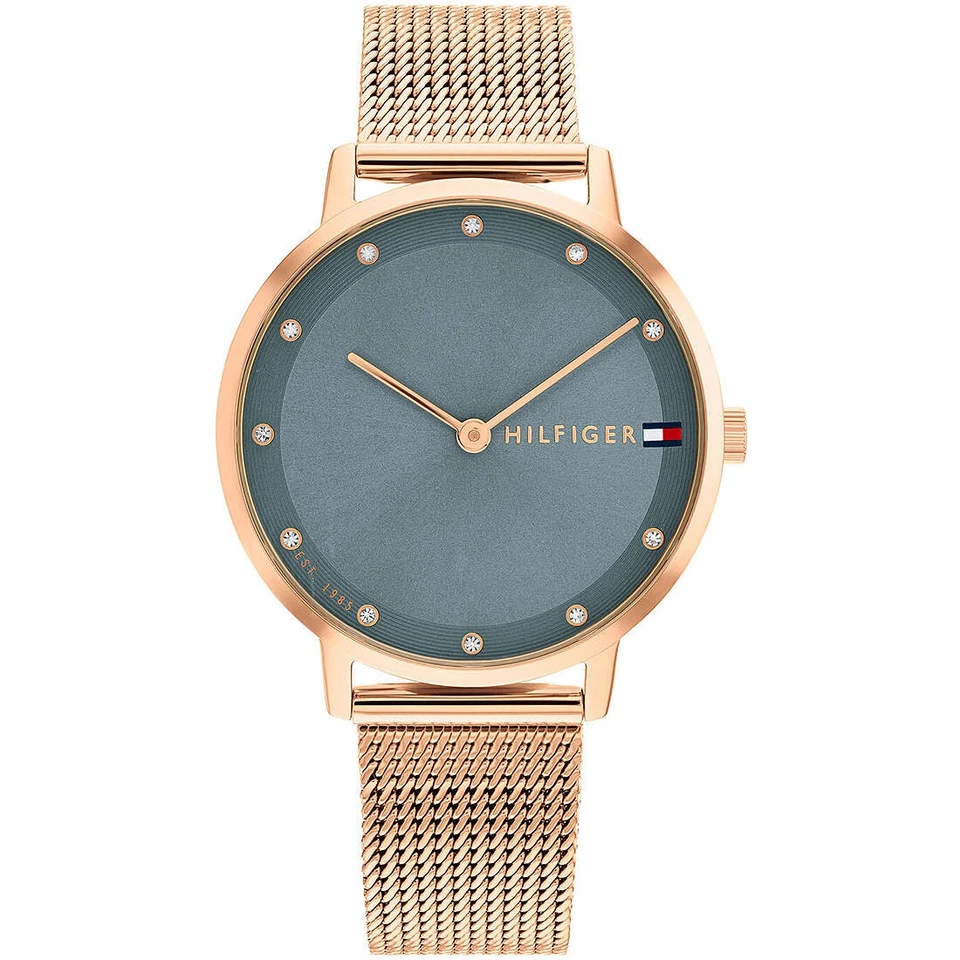 Womens Wristwatch TOMMY HILFIGER PIPPA 1782669 Stainless Steel Mesh Gold Rose - Image 1 of 2