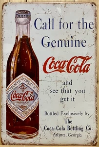 Coca Cola Metal Wall Sign 12" x 8" - Picture 1 of 1