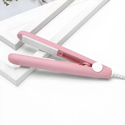 Mini Curling Iron Wand for Short and Fine Hair - 2-in-1 Travel Size Curler, Stra - Image 1 of 4