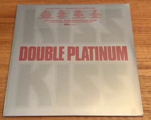KISS DOUBLE PLATINUM SILVER COLOR 2X VINYL LTD ED SEALED MINT W RECORD AWARD GF - Picture 1 of 13
