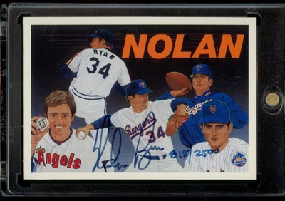 1990 Upper Deck Nolan Ryan/2500 Baseball Heroes automático Foto 1 de 2