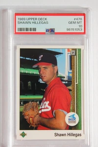 1989 Upper Deck #478 Shawn Hillegas PSA 10 Gem Mint - Picture 1 of 2