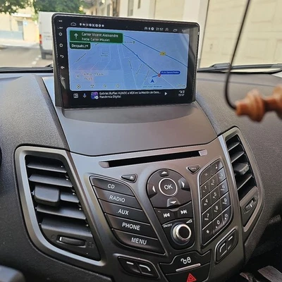 Car Stereo Radio For Ford Fiesta 2009-2014 CarPlay WIFI GPS Nav 2+64G Android 15 Foto 1 de 4