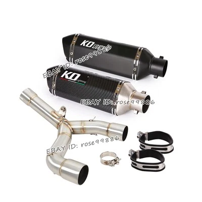 Silenciadores de tubo de enlace medio sistema de escape 370 mm para Honda CRF450R CRF450RX 2015-2016 Foto 1 de 4