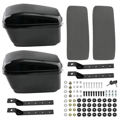 Universal Motorcycle Luggage 17.8" *12.6" *7.9"  For Harley Honda Yamaha - Image 1 of 4