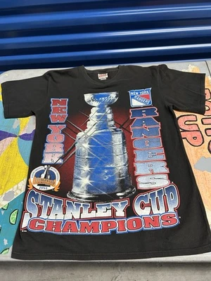 Vintage NHL New York Rangers 1994 Stanley Cup Champions T-Shirt Mens L 90’s New - Image 1 of 3