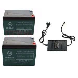 2X 12V 12AH Battery 6-DZF-12 6-DZM12 for 24V ATV GO KART QUAD e Bike Mower Buggy - Picture 1 of 10