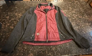 Harley Davidson Fleecejacke Damen Größe XL weinrot grau Geneveve Full Zip - Bild 1 von 8
