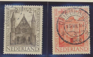 Netherlands Stamps Scott #B185 & B187, Used - Picture 1 of 1