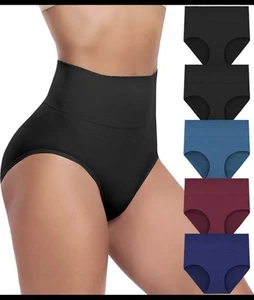 Women's Briefs Underwear High Waist Tummy Control Full Coverage Panties, Ladi... - Picture 1 of 1