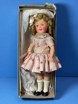 "Muñeca Shirley Temple 1957 de colección todo original con caja 12"" monedero y prendedor en muy buena condición" Foto 1 de 4