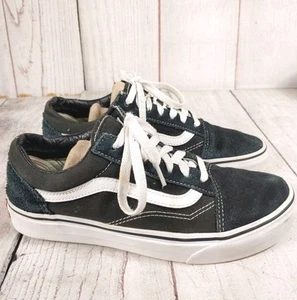 Vans BLACK - Mens 6 Womens 7.5 - Classic Old Skool Shoes - Skate Sneakers Suede - Picture 1 of 8