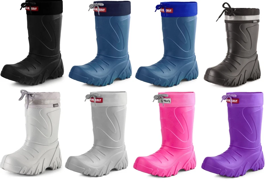 LADEHEID Gefütterte Gummistiefel Kinder Thermo Regenschuhe Federleicht EVA 22-37 - Bild 1 von 1