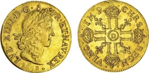 France - Louis XIV - Louis d'or 1668 Lyon - NGC MS61 - Picture 1 of 1