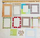11 VINTAGE Paper Photo Frames Scrap-Booking Projects Card Making Crafts Variety