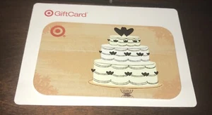 2008 HEARTS WEDDING CAKE TARGET GIFT CARD COLLECTIBLE NO VALUE NEW - Picture 1 of 1