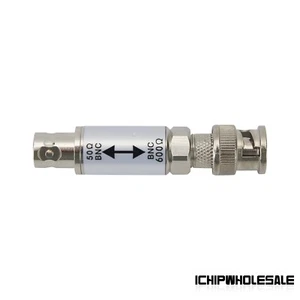 BNC Female to Male Connector 50-600ohm Impedance Converter Radio Accessory - Afbeelding 1 van 6