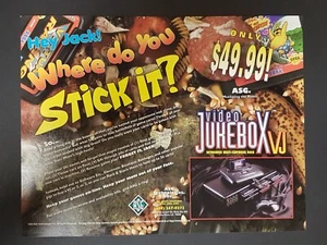 Video Jukebox VJ Variant-2 Sega Genesis Print Ad Original Art 8,5x11 - Bild 1 von 1