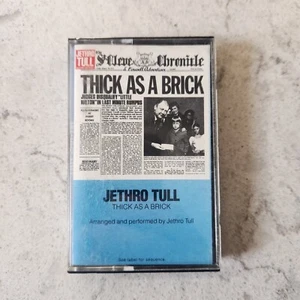 JETHRO TULL Thick As A Brick Cassette Tape 1972 Chrysalis Ian Anderson Prog Rock - Picture 1 of 6