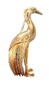 Vtg New View Bird Brooch Jewelry Estate Pin 1980's Nice Piece - Imagen 1 de 3